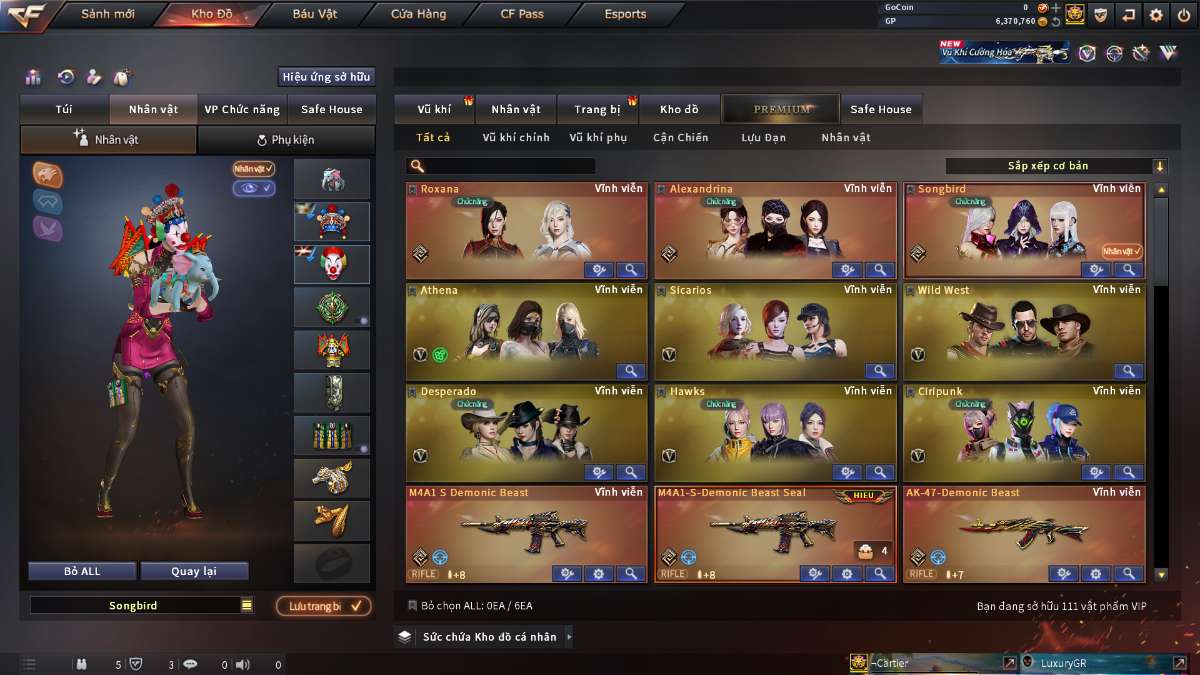 shop acc cf uy tin gia re